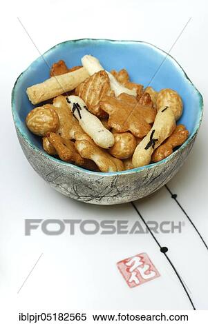 Rice crackers, Japanese snacks, crackers, rice crackers, rice crackers, optional View Large Photo Image Stock Photography - Rice crackers, Japanese snacks, crackers, rice crackers, rice crackers, optional. Fotosearch