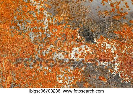 Stock Photograph - Rust and paint spots. Fotosearch