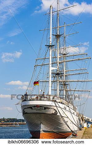 Sail training ship Horch Fock 1, Stralsund harbour, Stralsund, Baltic Sea, Mecklenburg-Western Pomerania, East Germany View Large Photo Image Stock Photograph - Sail training ship Horch Fock 1, Stralsund harbour, Stralsund, Baltic Sea, Mecklenburg-Western Pomerania, East Germany. Fotosearch