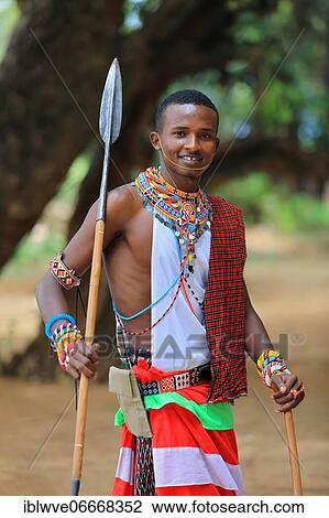 Samburu warrior with spear, portrait, Samburu National Reserve, Kenya, Africa View Large Photo Image Stock Image - Samburu warrior with spear, portrait, Samburu National Reserve, Kenya, Africa. Fotosearch
