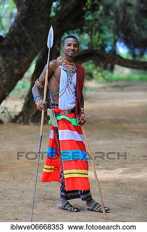 Samburu warrior with spear, Samburu National Reserve, Kenya, Africa View Large Photo Image Stock Image - Samburu warrior with spear, Samburu National Reserve, Kenya, Africa. Fotosearch