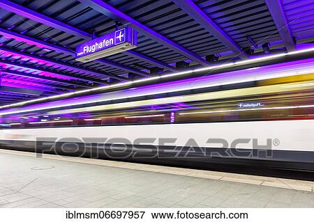 Stock Photo - SBB InterCity IC train at Zurich Airport (ZRH) station in, Zurich, Switzerland, Europe. Fotosearch
