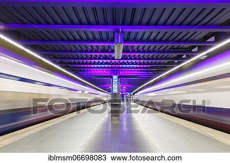 Stock Image - SBB InterCity trains at Zurich Airport (ZRH) station in, Zurich, Switzerland, Europe. Fotosearch