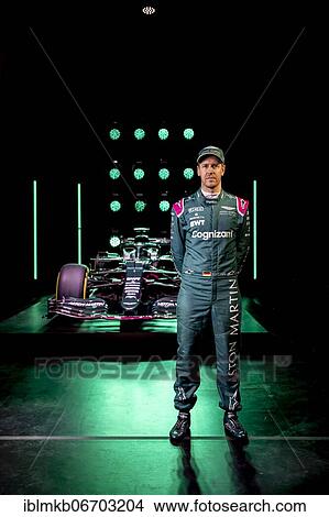 Sebastian Vettel, Aston Martin, in front of the AMR21 during virtual launch on March 3rd 2021 View Large Photo Image Picture - Sebastian Vettel, Aston Martin, in front of the AMR21 during virtual launch on March 3rd 2021. Fotosearch