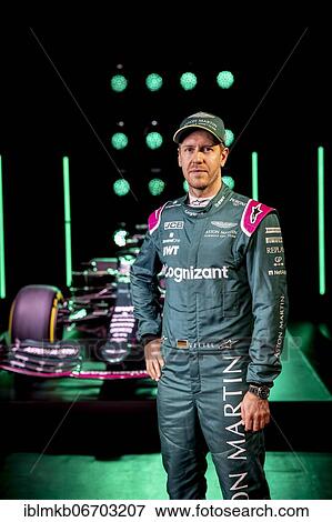 Sebastian Vettel, Aston Martin, in front of the AMR21 during virtual launch on March 3rd 2021 View Large Photo Image Stock Photo - Sebastian Vettel, Aston Martin, in front of the AMR21 during virtual launch on March 3rd 2021. Fotosearch