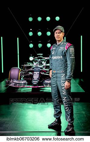 Sebastian Vettel, Aston Martin, in front of the AMR21 during virtual launch on March 3rd 2021 View Large Photo Image Stock Photograph - Sebastian Vettel, Aston Martin, in front of the AMR21 during virtual launch on March 3rd 2021. Fotosearch