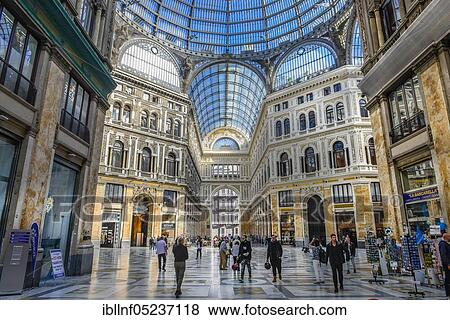 Shopping Centre, Galleria Umberto I, Via San Carlo, Naples, Italy, Europe View Large Photo Image Stock Photo - Shopping Centre, Galleria Umberto I, Via San Carlo, Naples, Italy, Europe. Fotosearch