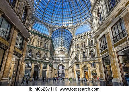 Shopping Centre, Galleria Umberto I, Via San Carlo, Naples, Italy, Europe View Large Photo Image Stock Photograph - Shopping Centre, Galleria Umberto I, Via San Carlo, Naples, Italy, Europe. Fotosearch