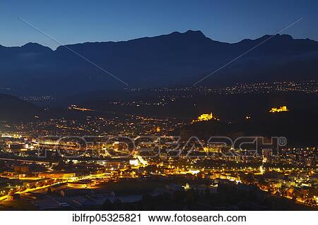 Stock Image - Sion, Sion, Valais, Switzerland, Europe. Fotosearch