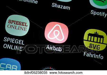 Smartphone, Display, App, Airbnb View Large Photo Image Stock Photography - Smartphone, Display, App, Airbnb. Fotosearch