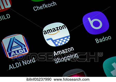 Smartphone, Display, App, amazon shopping View Large Photo Image Stock Image - Smartphone, Display, App, amazon shopping. Fotosearch