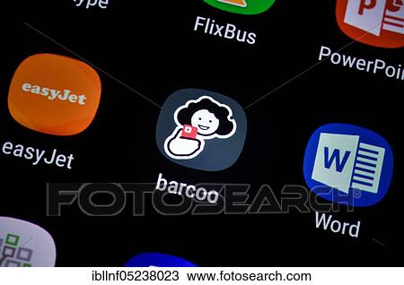 Smartphone, Display, App, barcoo View Large Photo Image Stock Image - Smartphone, Display, App, barcoo. Fotosearch