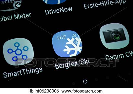 Smartphone, Display, App, Bergfex View Large Photo Image Stock Photography - Smartphone, Display, App, Bergfex. Fotosearch