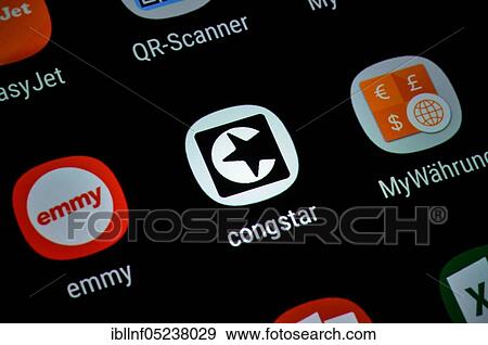 Smartphone, Display, App, congstar View Large Photo Image Stock Photo - Smartphone, Display, App, congstar. Fotosearch