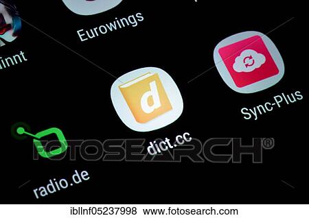 Smartphone, Display, App, dict. cc View Large Photo Image Stock Photo - Smartphone, Display, App, dict. cc. Fotosearch