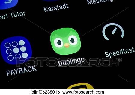 Smartphone, Display, App, Duolingo View Large Photo Image Stock Photography - Smartphone, Display, App, Duolingo. Fotosearch