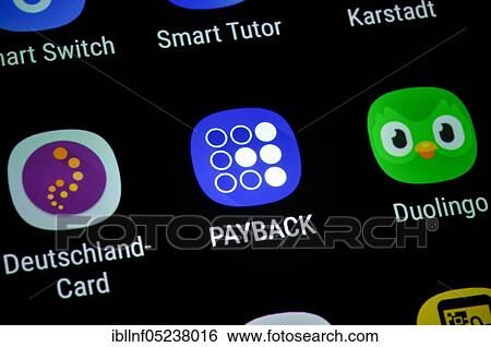 Smartphone, Display, App, Payback View Large Photo Image Stock Photograph - Smartphone, Display, App, Payback. Fotosearch