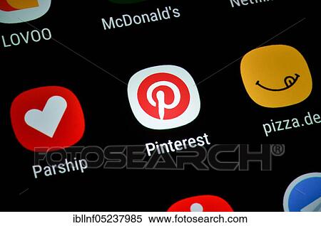 Smartphone, Display, App, Pinterest View Large Photo Image Stock Photography - Smartphone, Display, App, Pinterest. Fotosearch
