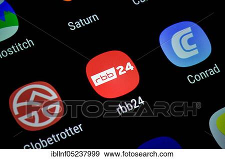 Smartphone, Display, App, rbb24 View Large Photo Image Stock Photo - Smartphone, Display, App, rbb24. Fotosearch