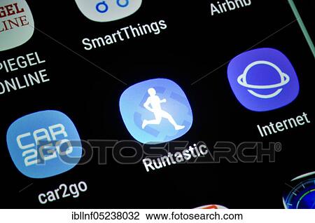 Smartphone, Display, App, Runtastic View Large Photo Image Stock Image - Smartphone, Display, App, Runtastic. Fotosearch