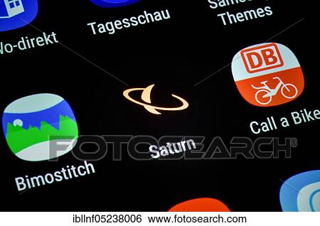 Smartphone, Display, App, Saturn View Large Photo Image Stock Photograph - Smartphone, Display, App, Saturn. Fotosearch