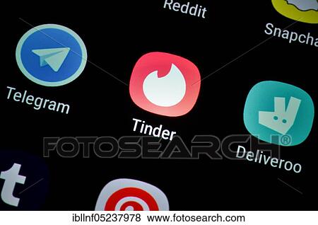 Smartphone, Display, App, Tinder View Large Photo Image Stock Photo - Smartphone, Display, App, Tinder. Fotosearch