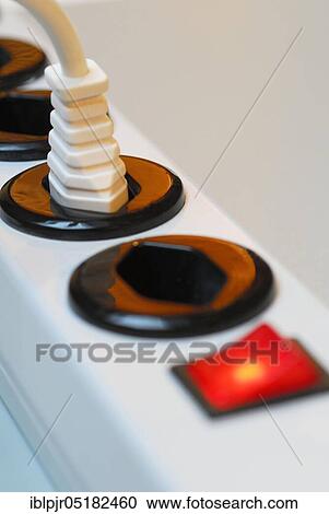 Socket strip with plug, switch View Large Photo Image Stock Image - Socket strip with plug, switch. Fotosearch