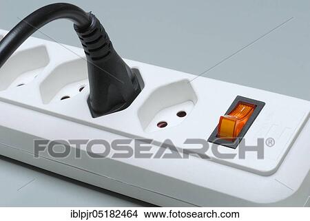Socket strip with swiss plug, switch View Large Photo Image Picture - Socket strip with swiss plug, switch. Fotosearch