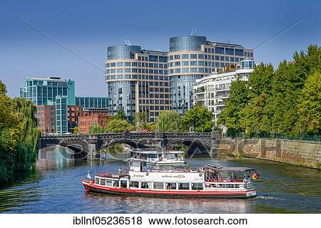 Spree, Meierei Bolle, Spreebogen, Alt-Moabit, Moabit, Berlin, Germany, Europe View Large Photo Image Stock Photo - Spree, Meierei Bolle, Spreebogen, Alt-Moabit, Moabit, Berlin, Germany, Europe. Fotosearch