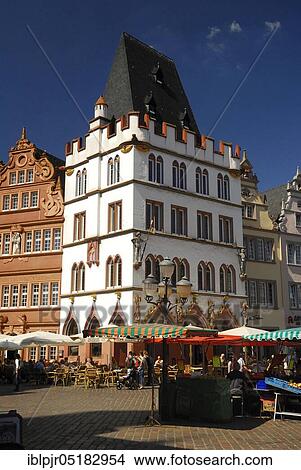 Picture - Steipe am Hauptmarkt, Trier, Rhineland-Palatinate, Germany, Europe. Fotosearch