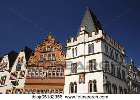 Steipe and Rotes Haus, Rhineland-Palatinate, Main Market, Trier, Germany, Europe View Large Photo Image Stock Photograph - Steipe and Rotes Haus, Rhineland-Palatinate, Main Market, Trier, Germany, Europe. Fotosearch