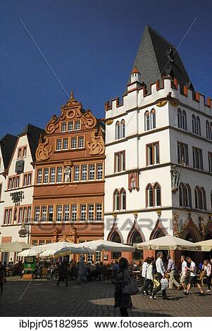 Steipe and Rotes Haus, Rhineland-Palatinate, Main Market, Trier, Germany, Europe View Large Photo Image Stock Photography - Steipe and Rotes Haus, Rhineland-Palatinate, Main Market, Trier, Germany, Europe. Fotosearch