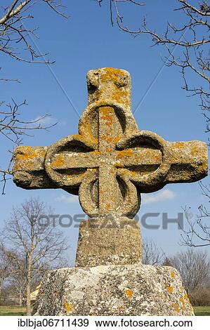 Stone crossof La Sauvetat village, Puy de Dome department, Auvergne, France, Europe View Large Photo Image Stock Photo - Stone crossof La Sauvetat village, Puy de Dome department, Auvergne, France, Europe. Fotosearch