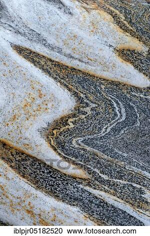 Stock Image - Stone structure, Ticino, rock vein, Valle Verzasca, Ticino, Switzerland, Europe. Fotosearch