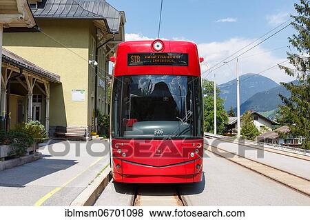 Stubaitalbahn Innsbruck tram Bombardier tramway local traffic stop Fulpmes, Fulpmes, Austria, Europe View Large Photo Image Stock Photo - Stubaitalbahn Innsbruck tram Bombardier tramway local traffic stop Fulpmes, Fulpmes, Austria, Europe. Fotosearch
