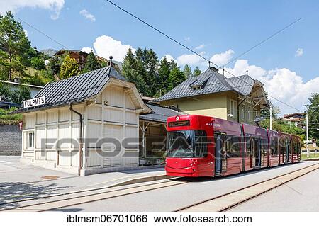 Stubaitalbahn Innsbruck tramway tram local traffic stop Fulpmes, Fulpmes, Austria, Europe View Large Photo Image Stock Photograph - Stubaitalbahn Innsbruck tramway tram local traffic stop Fulpmes, Fulpmes, Austria, Europe. Fotosearch