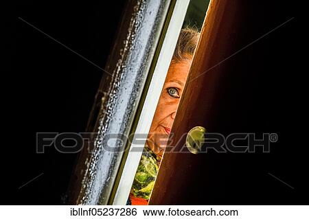 Symbol photo, door, pensioner, fear View Large Photo Image Stock Photograph - Symbol photo, door, pensioner, fear. Fotosearch