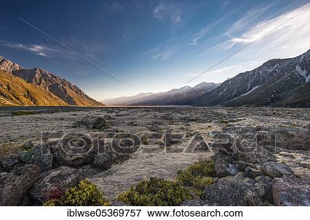 Tasman Valley, Mount Cook National Park, Canterbury, New Zealand, Oceania View Large Photo Image Stock Photo - Tasman Valley, Mount Cook National Park, Canterbury, New Zealand, Oceania. Fotosearch