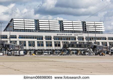 Stock Photography - Terminal 1 of Stuttgart Airport, Germany, Europe. Fotosearch