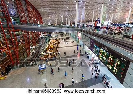 Terminal 3 of Beijing Capital International Airport (PEK), Beijing, China, Asia View Large Photo Image Stock Image - Terminal 3 of Beijing Capital International Airport (PEK), Beijing, China, Asia. Fotosearch
