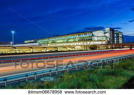 Stock Photo - Terminal Leipzig Airport Halle LEJ Airport, Leipzig, Germany, Europe. Fotosearch