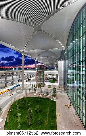 Terminal of the new airport in Istanbul, Turkey, Asia View Large Photo Image Stock Image - Terminal of the new airport in Istanbul, Turkey, Asia. Fotosearch