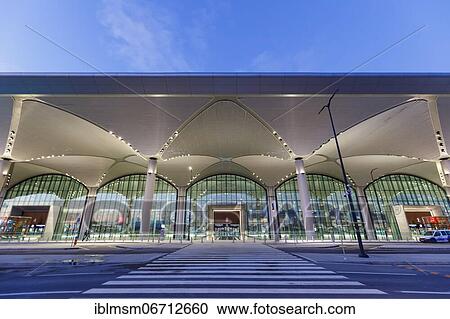 Stock Image - Terminal of the new airport in Istanbul, Turkey, Asia. Fotosearch