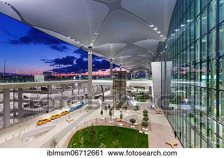 Terminal of the new airport in Istanbul, Turkey, Asia View Large Photo Image Stock Image - Terminal of the new airport in Istanbul, Turkey, Asia. Fotosearch