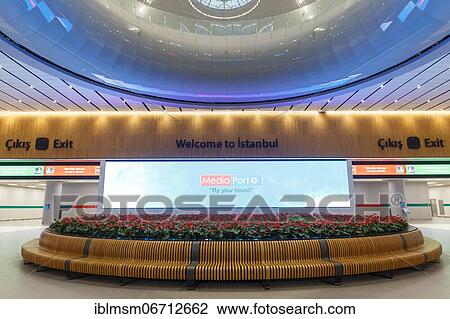 Terminal of the new airport in Istanbul, Turkey, Asia View Large Photo Image Stock Image - Terminal of the new airport in Istanbul, Turkey, Asia. Fotosearch
