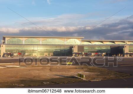 Terminal of the new airport in Istanbul, Turkey, Asia View Large Photo Image Stock Photo - Terminal of the new airport in Istanbul, Turkey, Asia. Fotosearch