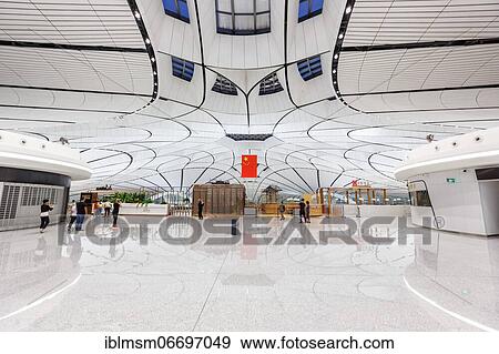 Terminal of the new Beijing Daxing New International Airport (PKX), Beijing, China, Asia View Large Photo Image Stock Photo - Terminal of the new Beijing Daxing New International Airport (PKX), Beijing, China, Asia. Fotosearch