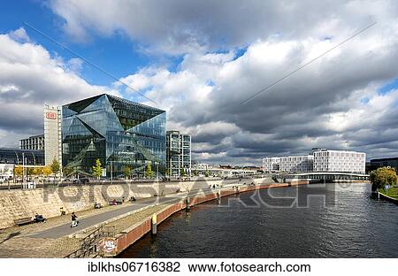 The innovative office building The Cube and Berlin Central Station at Washingtonplatz, Berlin, Germany, Europe View Large Photo Image Stock Image - The innovative office building The Cube and Berlin Central Station at Washingtonplatz, Berlin, Germany, Europe. Fotosearch