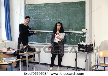 Theoretical lessons of the baker class in the dual system at the Elly-Heuss-Knapp-Schule, a vocational college of the city of Düsseldorf, North Rhine-Westphalia, Germany, Europe View Large Photo Image Picture - Theoretical lessons of the baker class in the dual system at the Elly-Heuss-Knapp-Schule, a vocational college of the city of Düsseldorf, North Rhine-Westphalia, Germany, Europe. Fotosearch