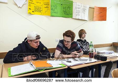 Theoretical lessons of the baker class in the dual system at the Elly-Heuss-Knapp-Schule, a vocational college of the city of Düsseldorf, North Rhine-Westphalia, Germany, Europe View Large Photo Image Stock Photo - Theoretical lessons of the baker class in the dual system at the Elly-Heuss-Knapp-Schule, a vocational college of the city of Düsseldorf, North Rhine-Westphalia, Germany, Europe. Fotosearch